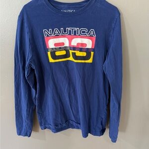 Vintage Nautica Sailing 1983 Long Sleeve T Shirt Mens Size L